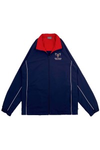 網上下單訂做風褸校服  自訂繡花LOGO拉鏈袋口 橡筋袖口  活動校服風褸 秋冬 校服 SU324